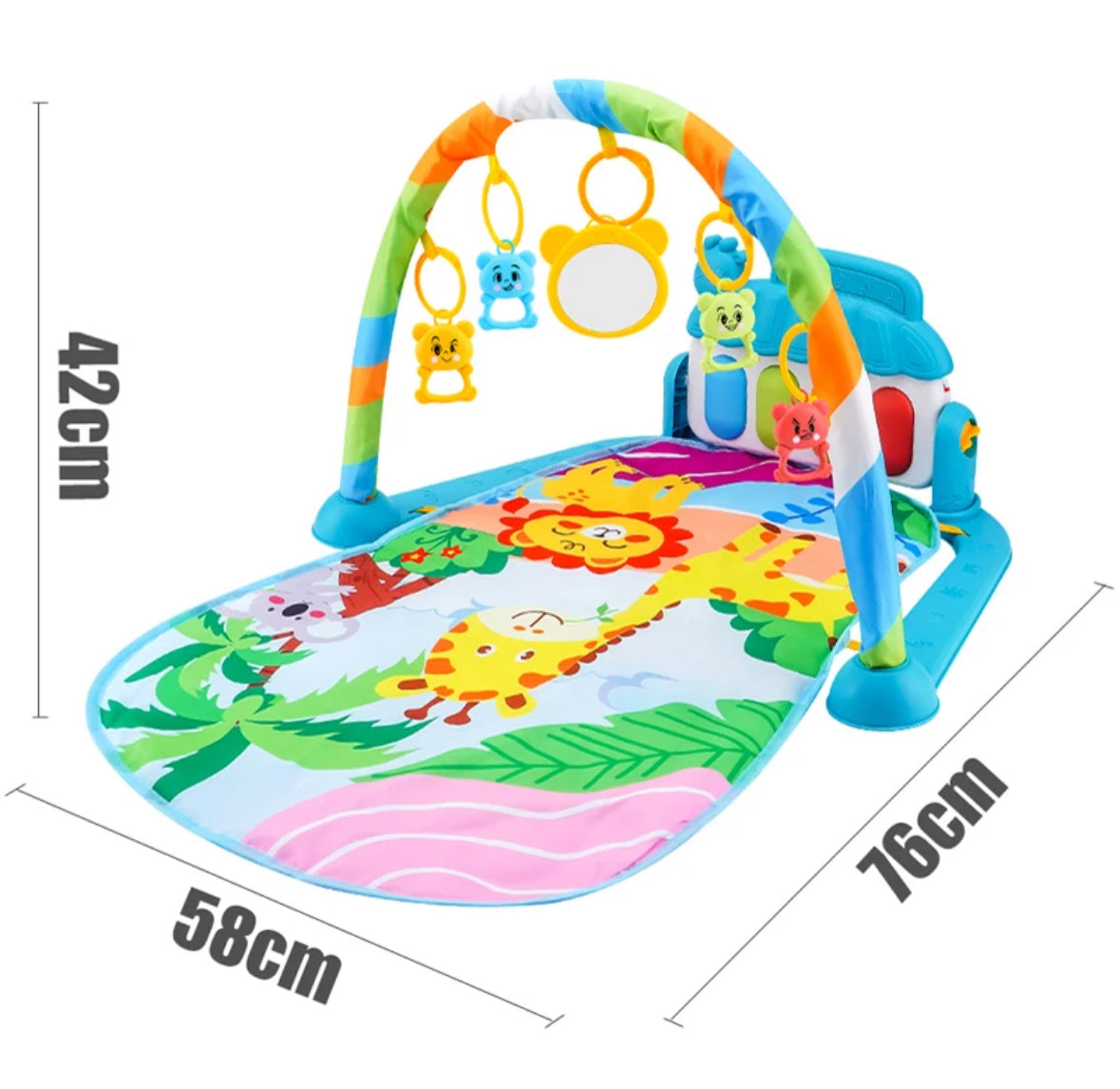 Baby Play Mat with Musical Pedal Piano – Bright & Engaging