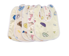 5-Piece Baby Burp Bibs Set – Soft Cotton Toddler Towels