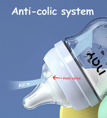 Anti-colic glass baby milk bottle 160ml