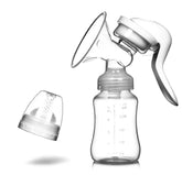 Portable Manual Breast Pump - Baby Bottle 2-in-1 Set
