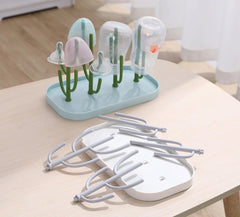 Baby bottle drain drying rack