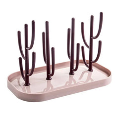 Baby bottle drain drying rack