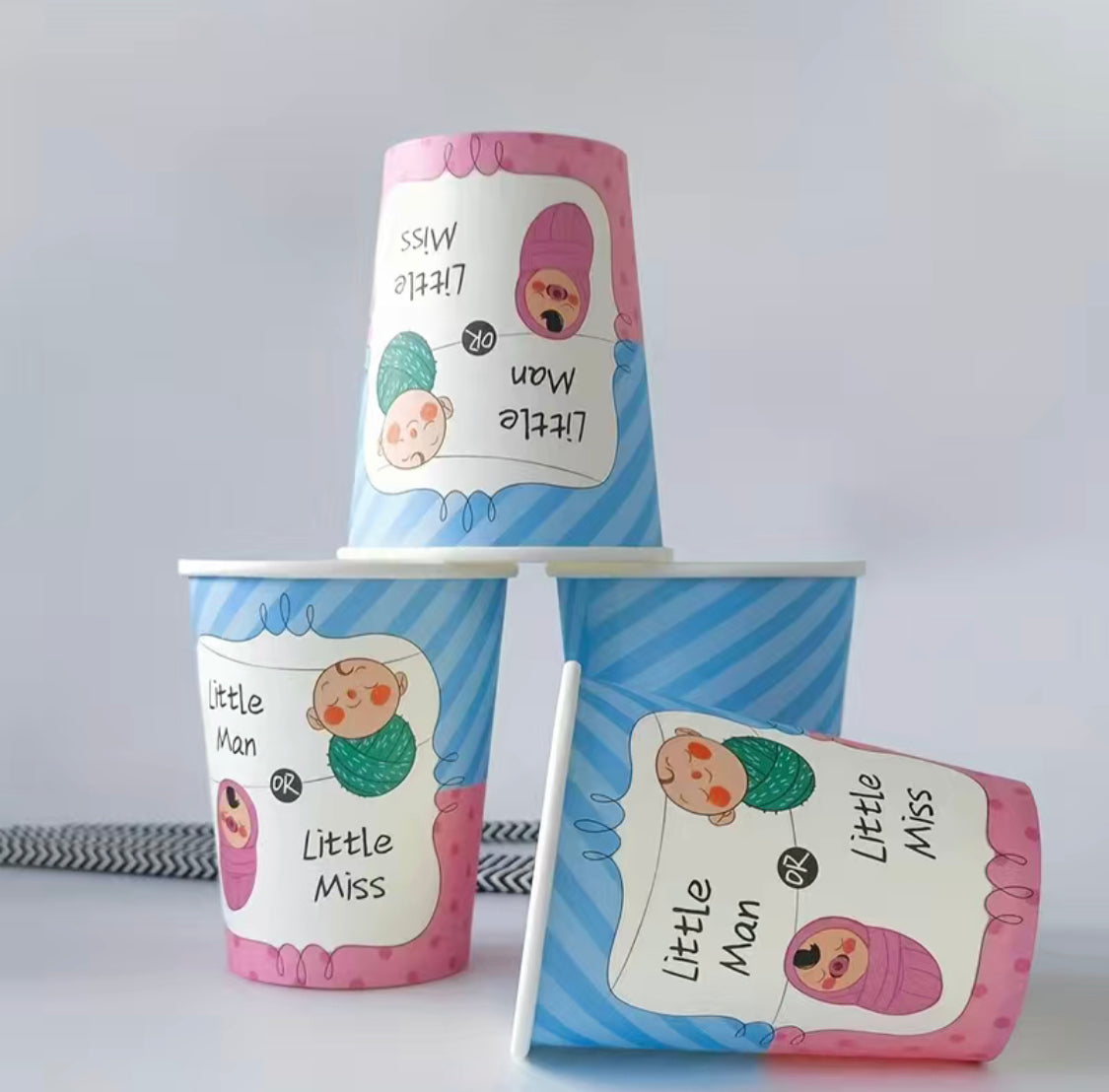 Celebrate with 10 Gender Reveal Party Paper Cups