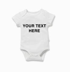 White Baby Vest, Bodysuit Personalised Vinyl Print
