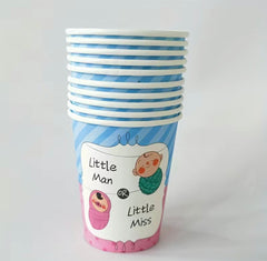 Celebrate with 10 Gender Reveal Party Paper Cups