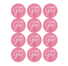 Gender Reveal Stickers for Boys & Girls – 24-Pack