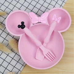 3-Piece Cartoon Dinner Set for Toddlers 