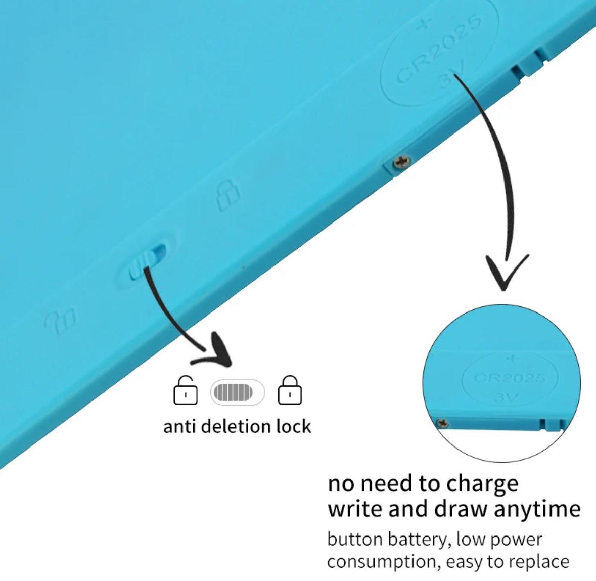 Magnetic Drawing Board for Kids - Kids Writing Tablet 