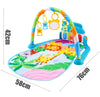 Baby play mat with musical pedal piano and toys