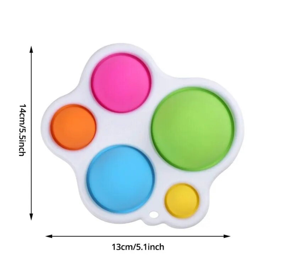 Colour push bubble kids fidget toy