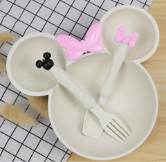 3-Piece Cartoon Dinner Set for Toddlers 