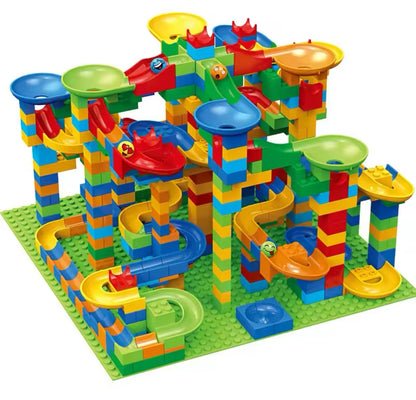 Marble Run, Children’s Building Blocks, Kids Little Construction City Making Blocks