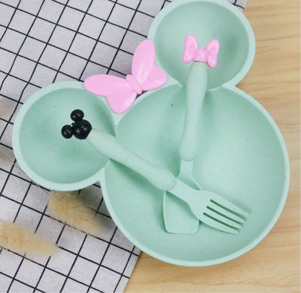 3-Piece Cartoon Dinner Set for Toddlers 