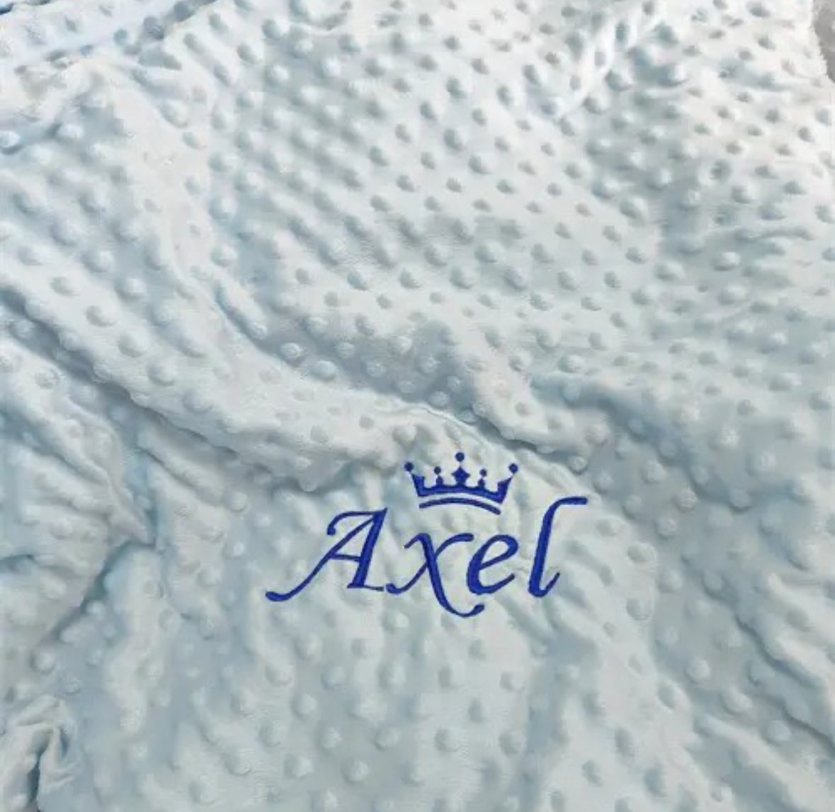 Personalised Embroidered baby cotton blanket boy & Girl