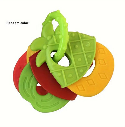 Fruit shaped silicone teething toy for babies