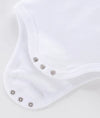 5-piece white baby vest bodysuit