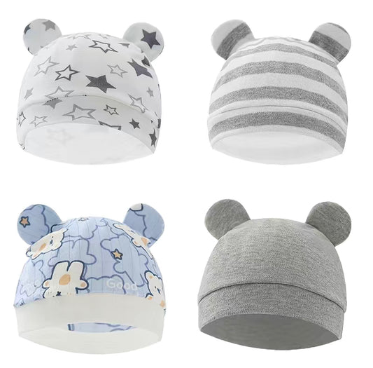 Baby boy 4-piece hat set