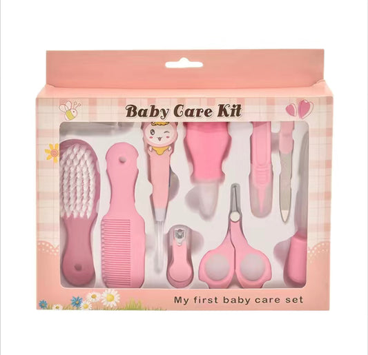 10 Piece baby care gift set for girls