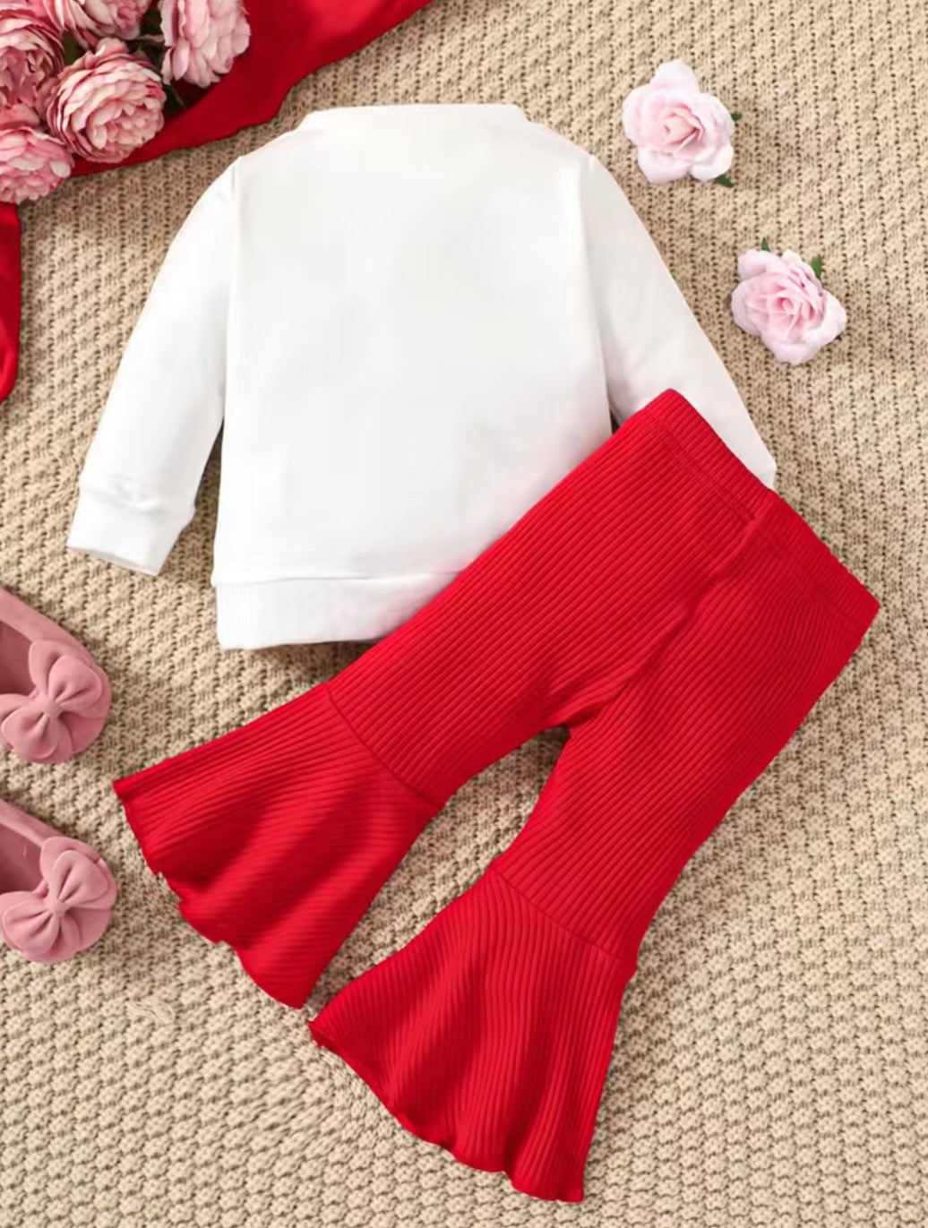 Baby girl sweatshirt & flared pants